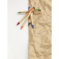 Bolígrafo de cartón reciclado y plástico de maíz "Berk"