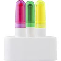 Set de marcadores fluorescentes de cera