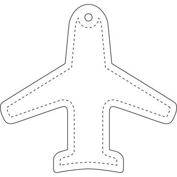 Colgante de PVC reflectante en forma de avión H-09 "RFX™"