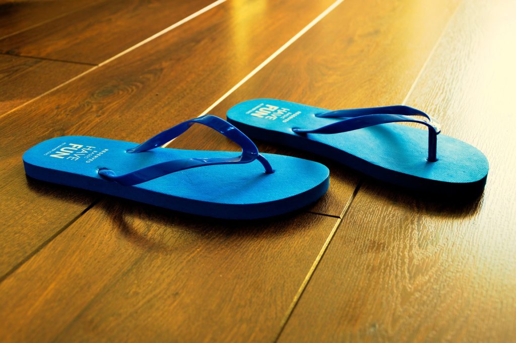 Chanclas con serigrafía