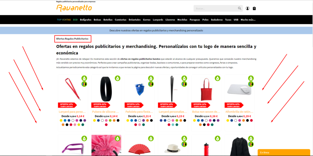 Aquí podrás encontrar todos los productos con ofertas
