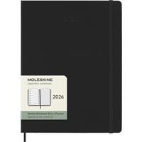 Agenda semanal XL de 12 meses con tapa dura Moleskine