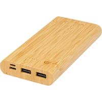 Batería externa de 10,000 mAh de bambú "Tulda"