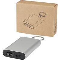 Batería externa de aluminio reciclado de 2000 mAh con llavero Arcturus
