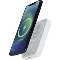 Batería externa inalámbrica magnética de 5000 mAh y 15 W con PD de 20 W fabricada con plástico reciclado Acrab