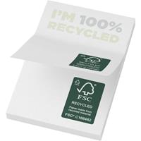 Bloc de notas adhesivas de papel reciclado de 50 x 75 mm "Sticky-Mate®"