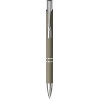 Bolígrafo con empuñadura de tacto suave Moneta (tinta negra)