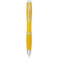 Bolígrafo translúcido de colores personalizado Nash