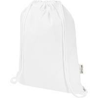 Bolsa de 5 L con cordón de algodón reciclado de 140 g/m² con certificado GRS Oregon Blend