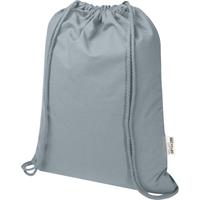 Bolsa de 5 L con cordón de algodón reciclado de 140 g/m² con certificado GRS "Oregon Blend"