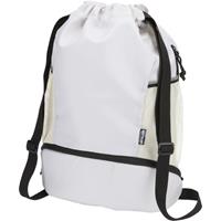 Bolsa deportiva de 18 L con cordón y compartimento inferior de material reciclado con certificado GRS Varyon
