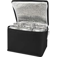 Bolsa isotérmica para 6 latas no tejida de material reciclado GRS de 4 l "Spectrum"
