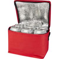 Bolsa isotérmica para 6 latas no tejida de material reciclado GRS de 4 l "Spectrum"