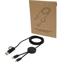 Cable 5 en 1 de plástico reciclado de 150 cm para sincronización de datos y carga rápida de 27 W "Citala"