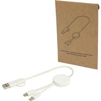 Cable 5 en 1 de plástico reciclado de 30 cm para sincronización de datos y carga rápida de 27 W "Citala"