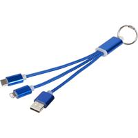 Cable de carga 3 en 1 con llavero "Metal"