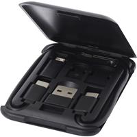 Cable de carga modular de plástico reciclado con soporte para teléfono "Savvy"