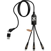 Cable de carga rápida 5 en 1 de 100 W/5 A con pantalla digital "SCX.design C50"