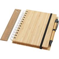 Cuaderno B6 de bambú con regla y bolígrafo "Franklin"
