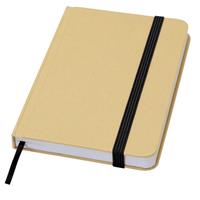 Libreta de tapa dura A6 de material reciclado con páginas lisas "Reed"