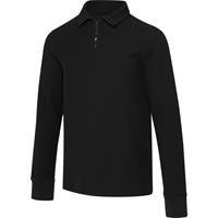 Polo unisex de manga larga y media cremallera de 245 g/m² Apollo