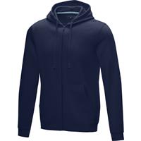 Sudadera con capucha y cremallera completa de orgánico para hombre "Ruby"