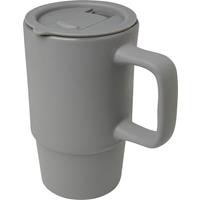 Taza de cerámica con tapa de plástico de 450 ml Carter