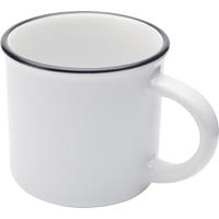 Taza de cerámica de 240 ml Bari con acabado brillante