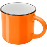 Taza de cerámica de 240 ml Bari con acabado brillante