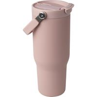 Vaso con aislamiento al vacío de cobre de acero inoxidable reciclado certificado RCS de 900 ml y con tapa de doble función "B