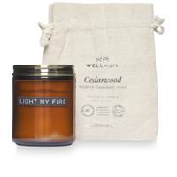 Vela perfumada mediana de madera de cedro "Wellmark"