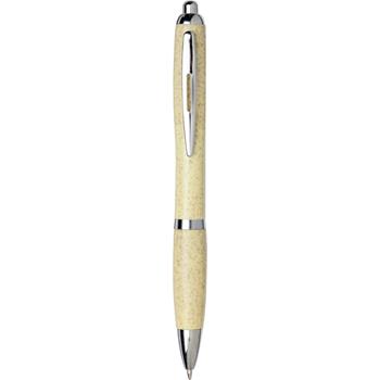 Bolígrafo con cuerpo de paja de trigo personalizado "Nash"