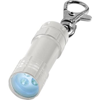 Linterna LED de aluminio con mosquetón y llavero