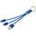 Cable de carga 3 en 1 con llavero "Metal"