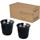 Juego de tazas para espresso de acero inoxidable de 80 ml con certificado RCS "Duo"