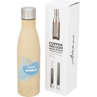 Bidón con aislamiento de cobre con diseño de madera de 500 ml Vasa
