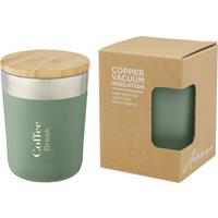 Vaso de 330 ml de acero inoxidable con aislamiento al vacío de cobre y tapa de bambú Lagan
