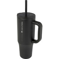 Vaso con aislamiento de 900 ml con certificado RCS y pajita de silicona "Brady"