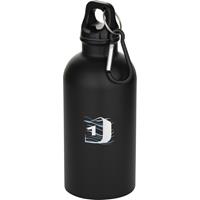 Botella de 400 ml de acero inoxidable mate con certificado RCS de una sola pared con mosquetón "Oregon"