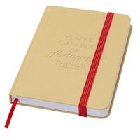 Libreta de tapa dura A6 de material reciclado con páginas lisas Reed