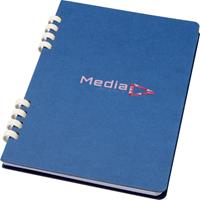 Cuaderno A5 tapa dura con espiral de material reciclado RCS "Fil"