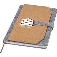 Libreta A5 de corcho y fieltro reciclado "Viviana"