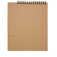 Libreta de tapa blanda A5 con espiral y set de ceras Doodle
