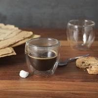 Taza de Cristal para Infusión de Té y Café con Doble Capa Aislante Termico