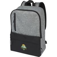 Mochila para portátil de 15" reciclada GRS en dos tonos de 14 L Reclaim