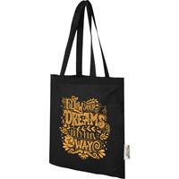 Bolsa Tote de algodón reciclado GRS de 140 g/m2 de 7 L "Madras"