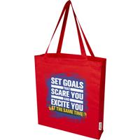 Bolsa Tote con refuerzos de algodón reciclado GRS de 140 g/m² de 12l "Madras"