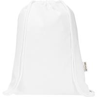 Bolsa de 5 L con cordón de algodón reciclado de 140 g/m² con certificado GRS Oregon Blend