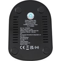 Base de carga inalámbrica con doble bobina de 15W en plástico reciclado con certificación RCS "Loop"