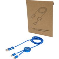 Cable 5 en 1 de aluminio y plástico reciclado de 150 cm para sincronización de datos y carga rápida de 27 W Alasia